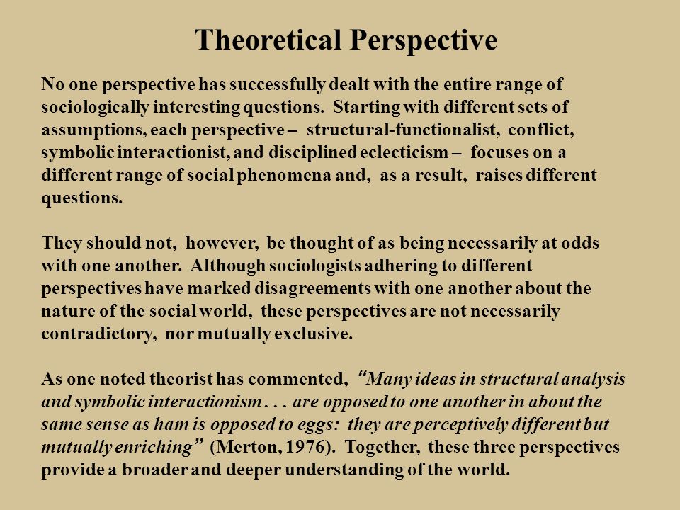 Conflict theories